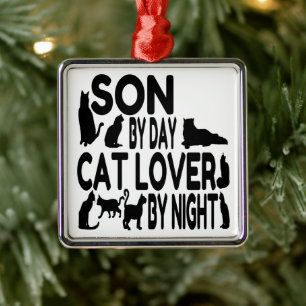 Son Kärlek Cats Julgransprydnad Metall
