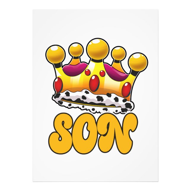 Son Kung krona Fototryck (Framsidan)