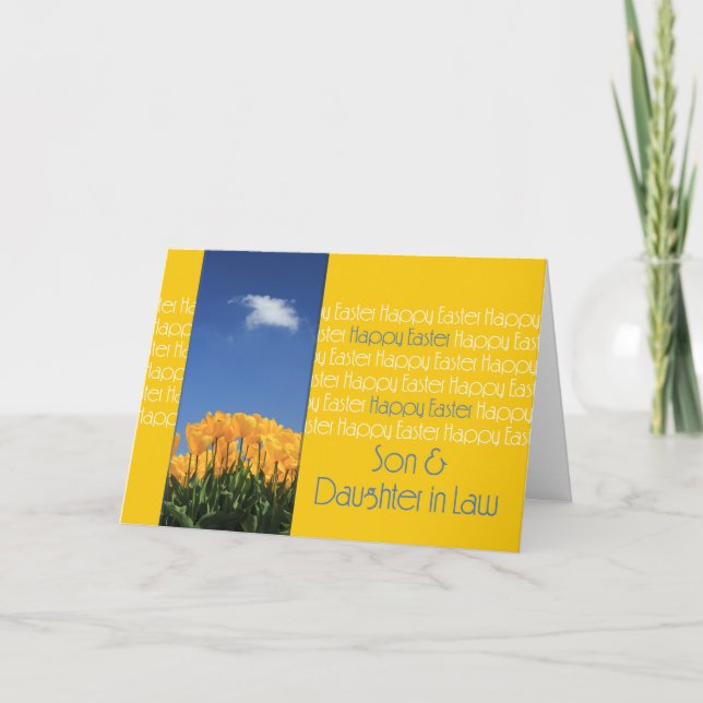 Son & Maka Glad påsk Helgkort (Framsida)