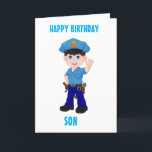 SON & MIN FAVORITE POLICEMAN PÅ BIRTHDAY! KORT<br><div class="desc">TACK FÖR ATT VI STOPPADE AV ETT AV MINA ÅTTA STOPPAR!!!!!!</div>
