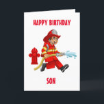 SON & MY FAVORITE FIREMAN PÅ BIRTHDAY! KORT<br><div class="desc">TACK FÖR ATT VI STOPPADE AV ETT AV MINA ÅTTA STOPPAR!!!!!!</div>