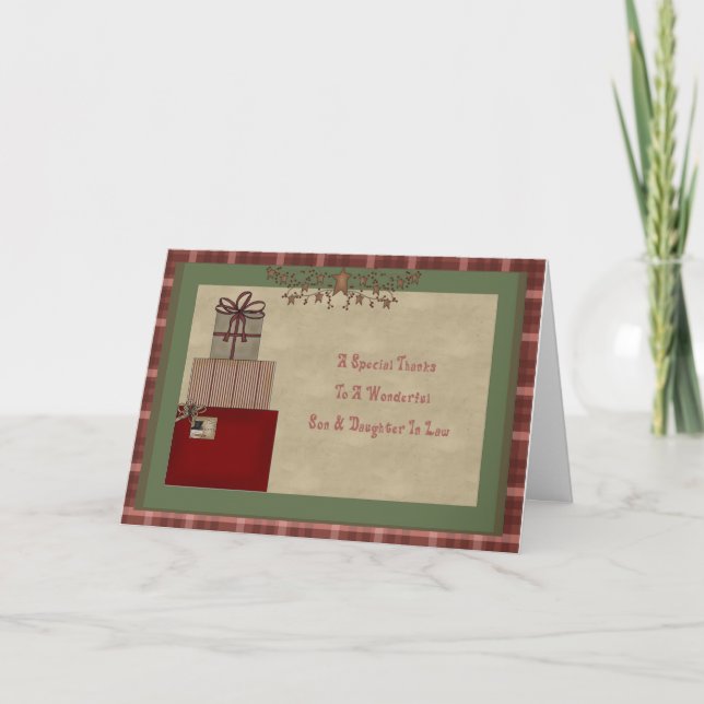 Son och dotter i Julgåva Tack (Framsida)