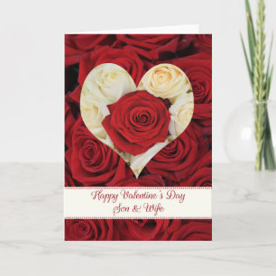 Son och dotter i Lag Glad Valentindagen Ro Helgkort