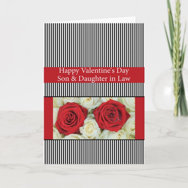 Son och dotter i Lag Glad Valentindagen Ro Helgkort (Framsida)