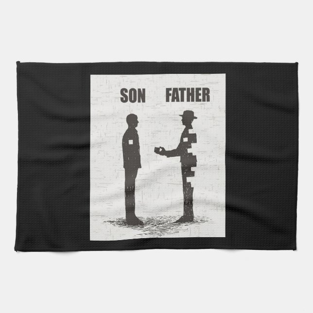 Son och Far Kökshandduk (Horisontell)