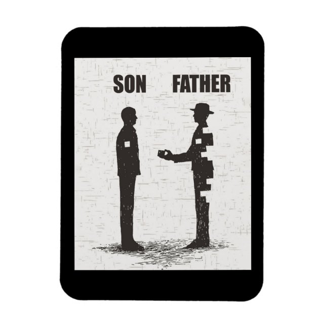 Son och Far Magnet (Vertikal)