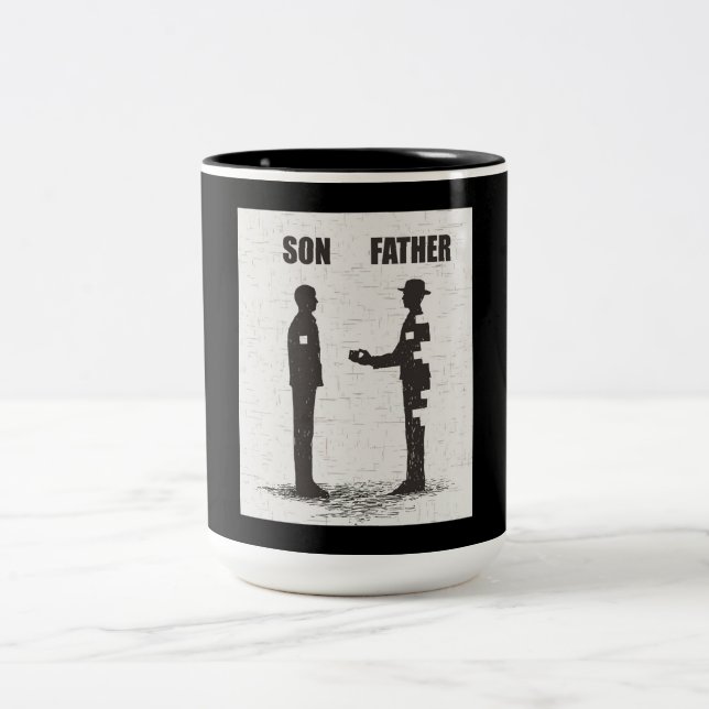 Son och Far Två-Tonad Mugg (Center)