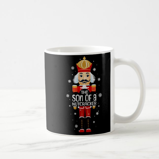 Son Of A Nutcracker Funny Christmas Family Matchin Kaffemugg (Höger)