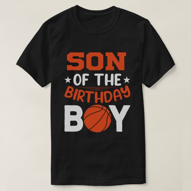 SON of the Birthday Boy Basketball T Shirt (Design framsida)
