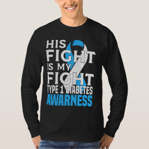 Son Pappa T1d Roligt för diabetesmedvetenhet typ 1 T Shirt
