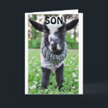 *SON* STOPPA MED PÅ BIRTHDAG TILL SÅ LYCKLIG KORT<br><div class="desc">TACK FÖR ATT STOPPA MED EN AV MINA ÅTTA LAGRINGAR. GRATTIS PÅ FÖDELSEDAGEN TILL "SON" ELLER TILL OCH MED DIN "SON-IN-LAG"</div>