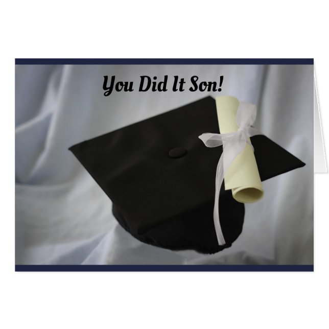 Son Studenten Hälsningskort (Framsidan Horizontal)