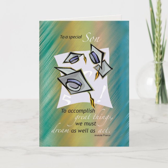 Son, Studenten Hats i Luft, Grattisarna Gradu Kort (Framsida)