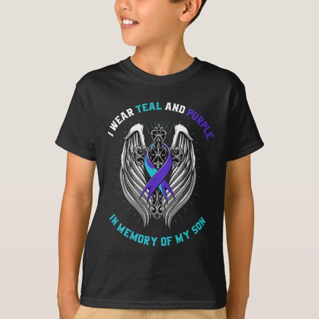 Son Suicide Awareness Shirt Graphic Prevention Ite T (Framsida)