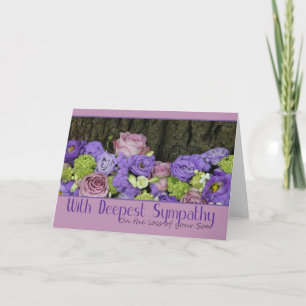 son Sympathy Card med Ro Kort