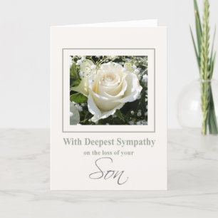 son Sympathy Card med Ro Kort