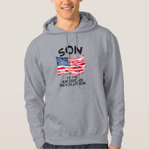 Son till Amerikanska revolutionen SAR USA historia Hoodie