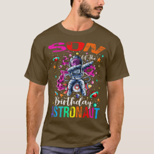 Son till Astronaut Boy Space Theme Kids från födel T Shirt