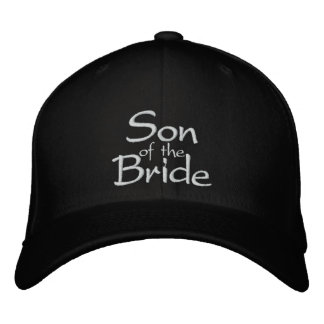 Son till Bride Embroidered Bröllop Cap Broderad Keps