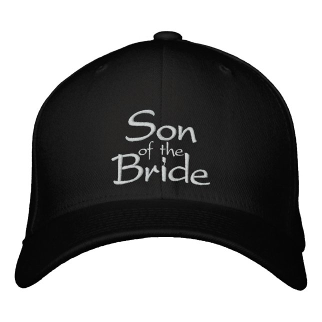 Son till Bride Embroidered Bröllop Cap Broderad Keps (Framsida)