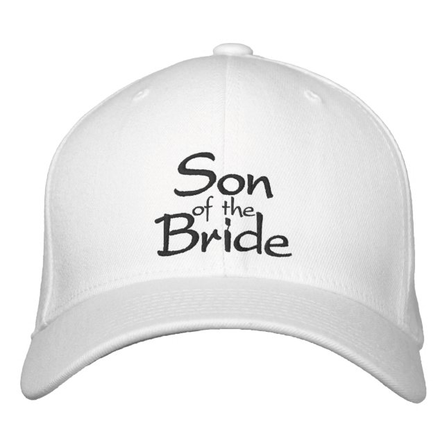 Son till Bride Embroidered Bröllop Cap Broderad Keps (Framsida)