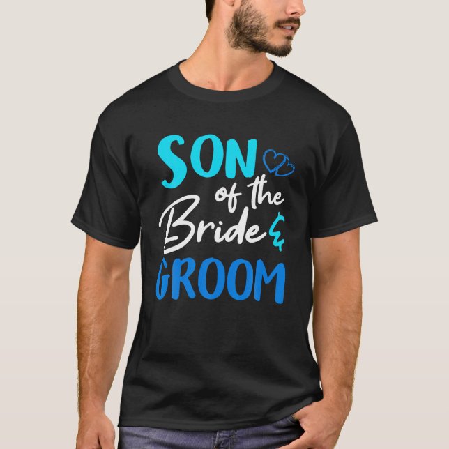 Son till Bride Groom-årsdagen Bröllop Marriag T Shirt (Framsida)