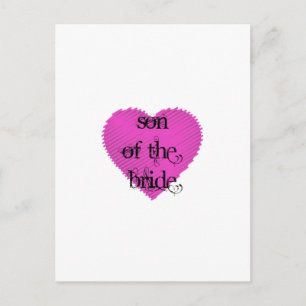 Son till Bride Vykort