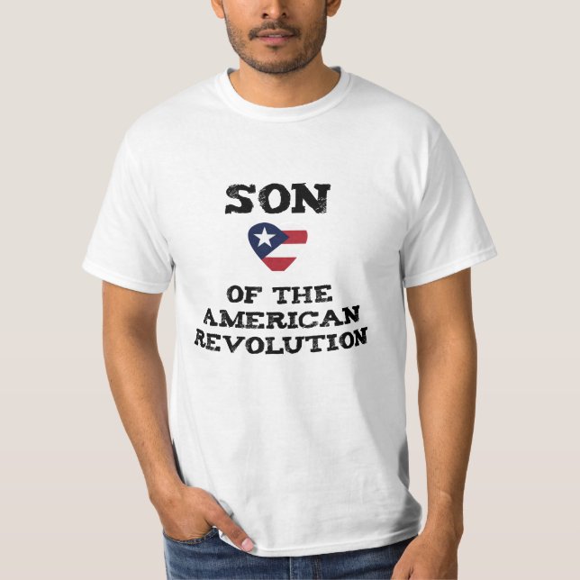 Son till den amerikanska Revolutionen USA Star Eag T Shirt (Framsida)