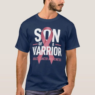 Son till en krigare bröstcancermedvetenhet t shirt