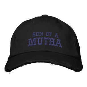 Son till en Mutha Embroiderad Hat Broderad Keps