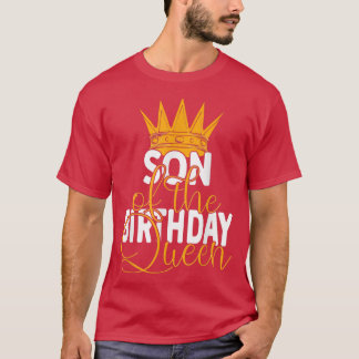 Son till födelsedagen drottning Mammor Bday Party T Shirt