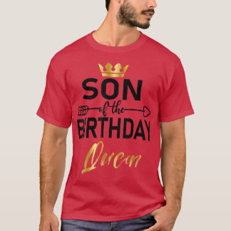 Son till födelsedagen drottning Mammor Bday som ma T Shirt