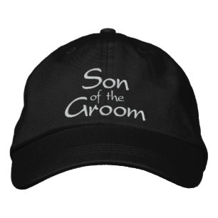 Son till Groom Embroeded Bröllop Cap Broderad Keps