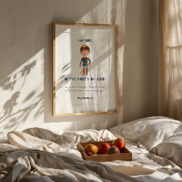 Son till Kung Christian Baby Print Poster