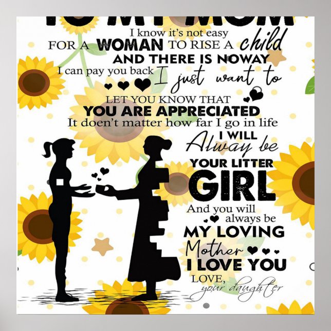 Son till min Mamma-gåva | till Mamma Brev | Poster (Framsidan)