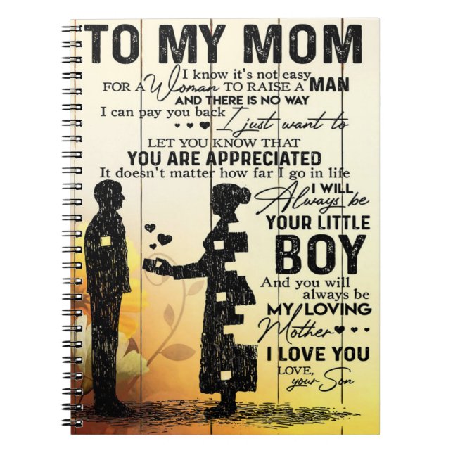 Son till min nuvarande Mamma | Cute Gift for Mamma Anteckningsbok (Framsidan)