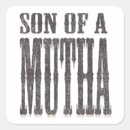 Son till Mutha Fyrkantigt Klistermärke
