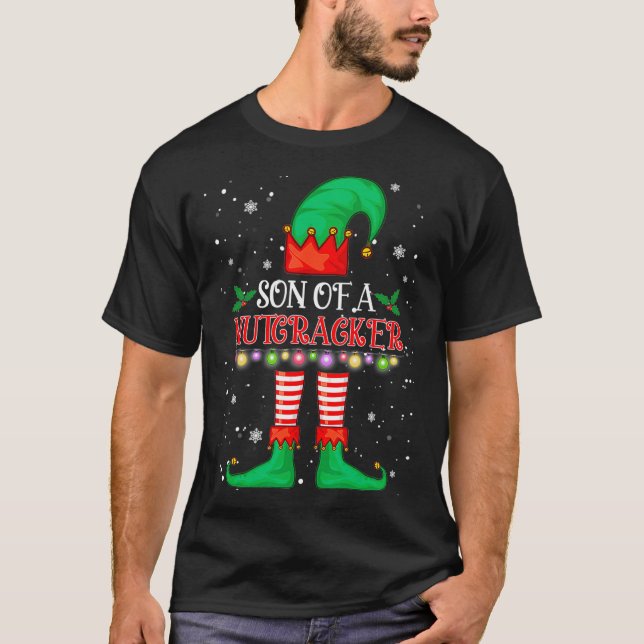 Son till Nutcracker Elf-julfonen T Shirt (Framsida)