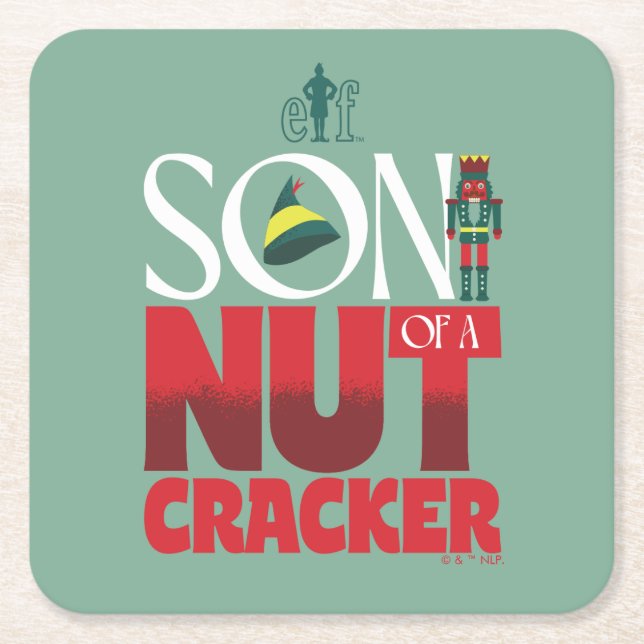 Son till Nutcracker Graphic Underlägg Papper Kvadrat (Framsidan)