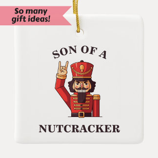 Son till Nutcracker Julgransprydnad Keramik