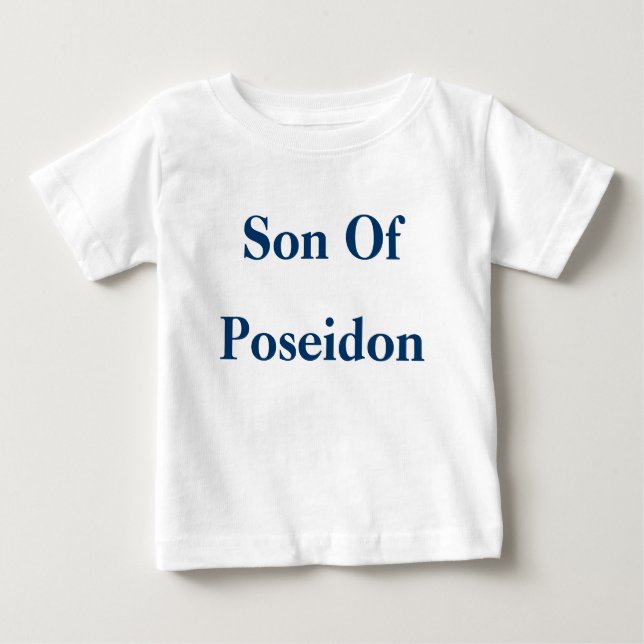 Son till Poseidon Baby Shirt Tee Shirt (Framsida)