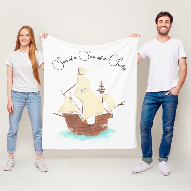 Son till Sailor pirat Fleecefilt (På plats)