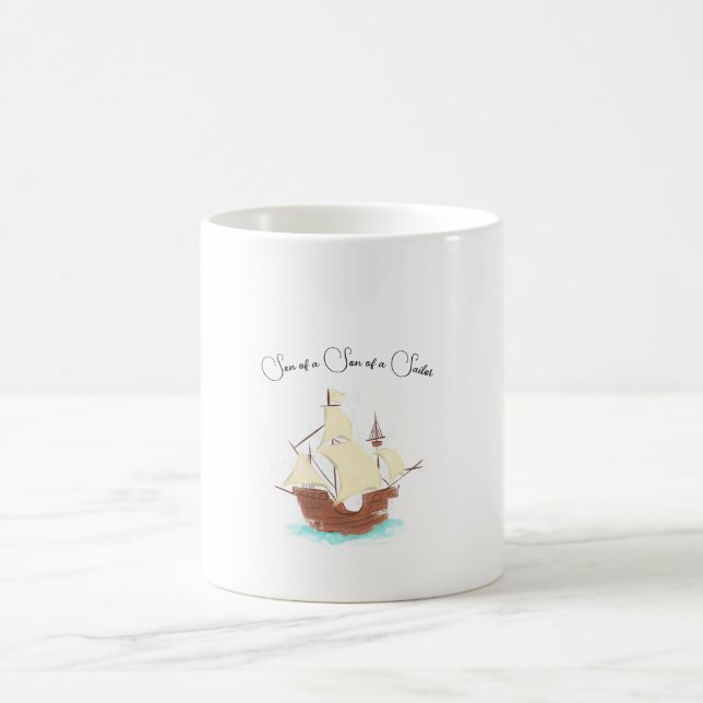 Son till Sailor pirat Kaffemugg (Center)