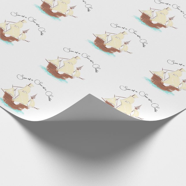 Son till Sailor pirat Presentpapper (Hörn)
