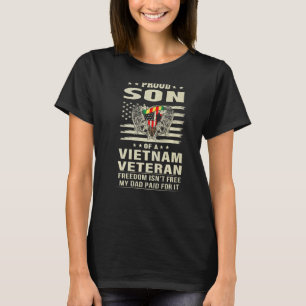 Son till Vietnams veteransoldat T Shirt