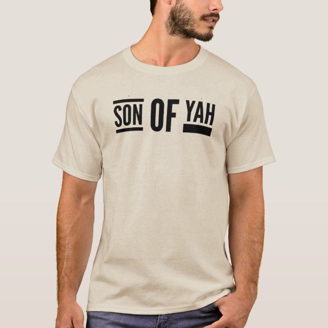 Son till Yah Hebrew Roots Messianic T Shirt (Framsida)
