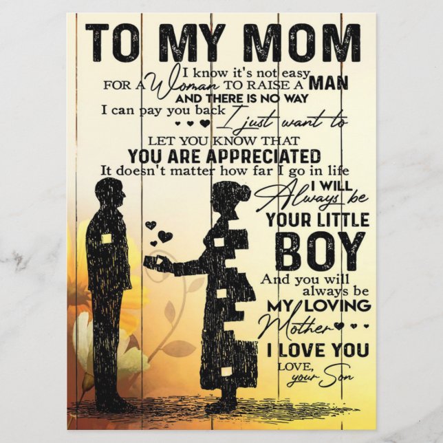 Son To My Mom Present | Cute Gift for Mommy Meny (Framsida)
