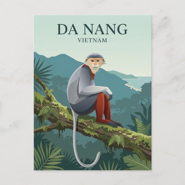 Son Tra-halvön Vietnam Vykort (Framsida)