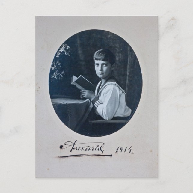 Son tsar - ALEXIS Romanov of Russia #089 Vykort (Framsida)