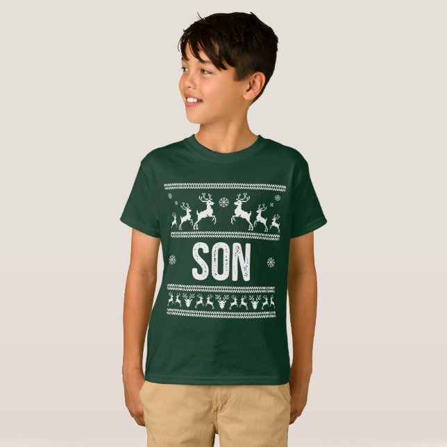Son Ugly jul Sweater T-shirt (Hel framsida)
